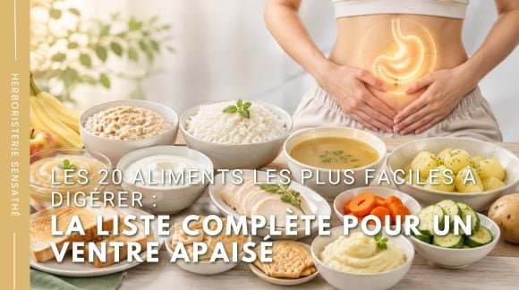 Les 20 aliments les plus faciles à digérer  la liste complète pour un ventre apaisé - Herboristerie Sensathé